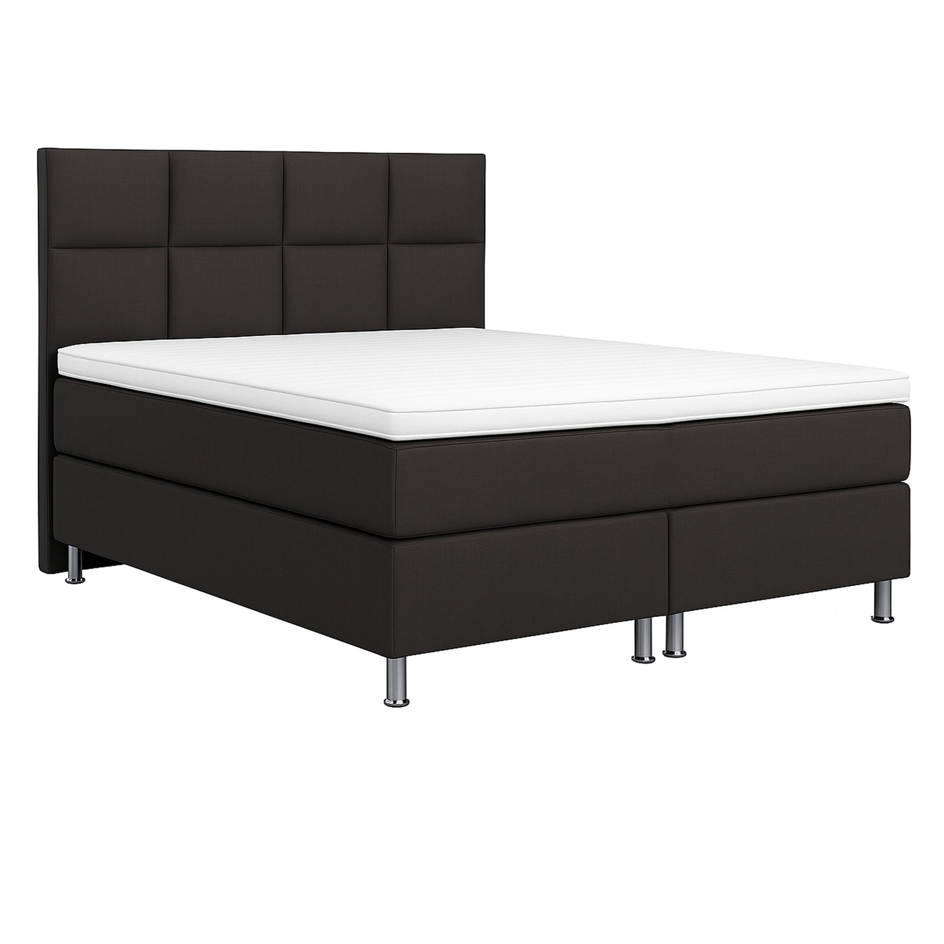 Boxspringbett MIAMI 140x200 – 7‑Zonen Tonnentaschenfederkern & Visco‑Topper - Interbed