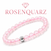 Rosenquarz Armband Edelsteinperlen 6 mm - Interbed