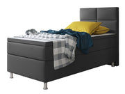 Boxspringbett Miami 90x200 cm Kunstleder Anthrazit - Interbed