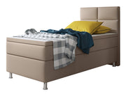 Boxspringbett Miami 90x200 cm Kunstleder Muddy - Interbed