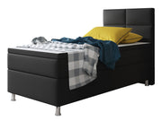 Boxspringbett Miami 90x200 cm Kunstleder schwarz - Interbed
