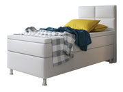 Boxspringbett Miami 90x200 – Kunstleder Weiß - Interbed