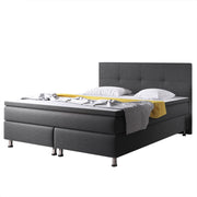 Boxspringbett D1 180x200 cm Webstoff Anthrazit