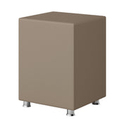 Nachttisch Hocker Kara Würfel Cube muddy 40x40x60 Kunstleder - Interbed