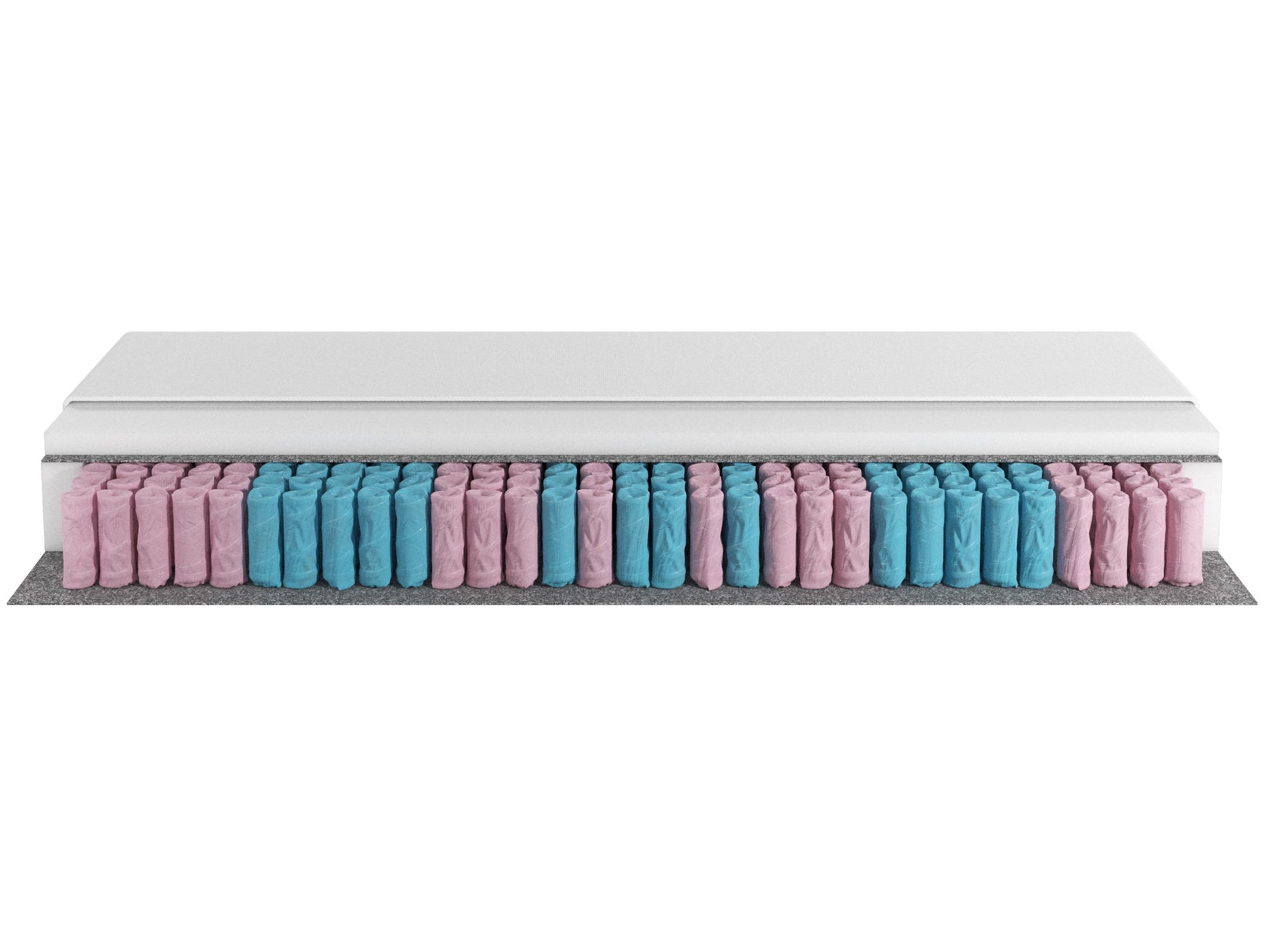 Boxspringbett Boston Plus mit integriertem Topper 180x200 Webstoff Anthrazit - Interbed