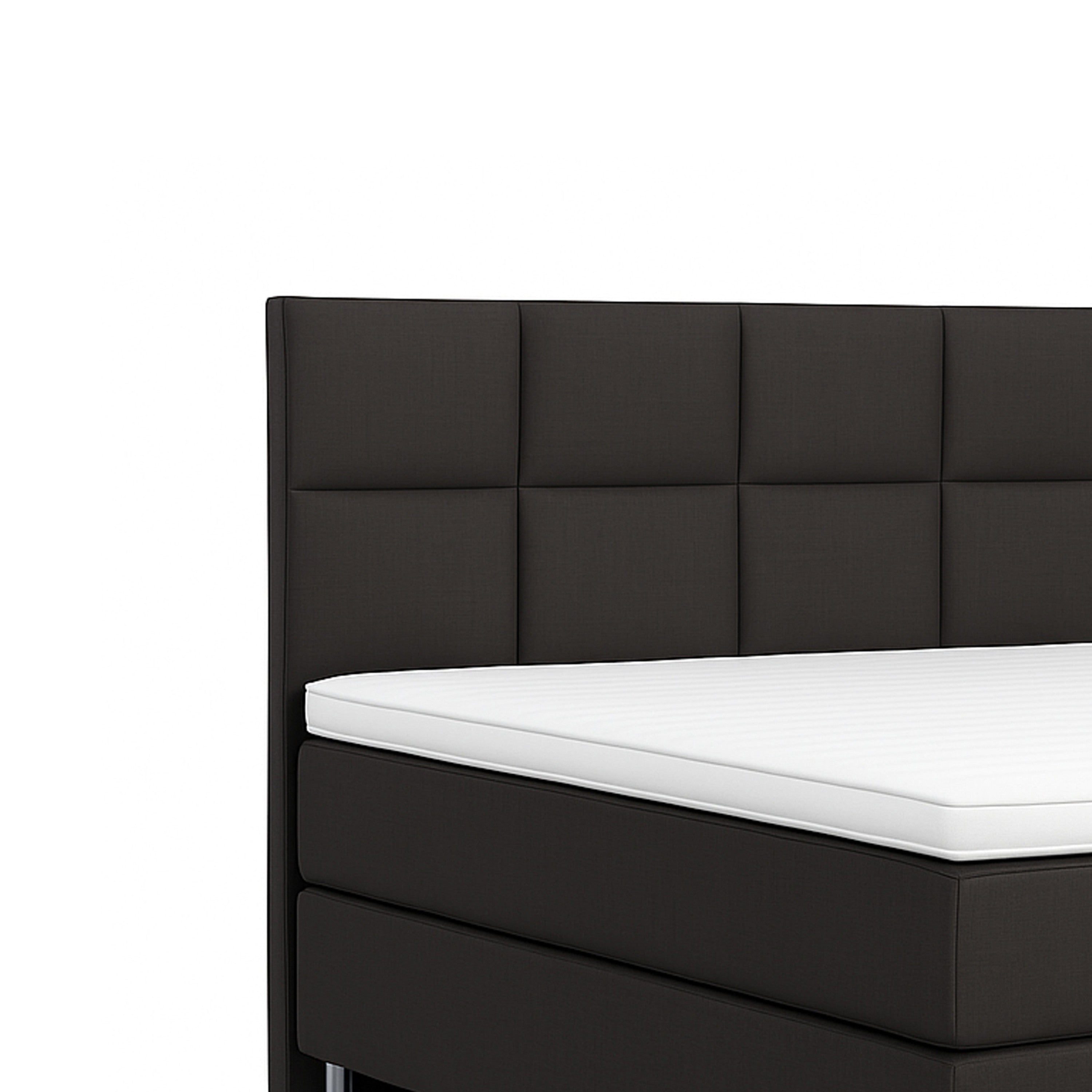 Boxspringbett MIAMI 140x200 – 7‑Zonen Tonnentaschenfederkern & Visco‑Topper - Interbed