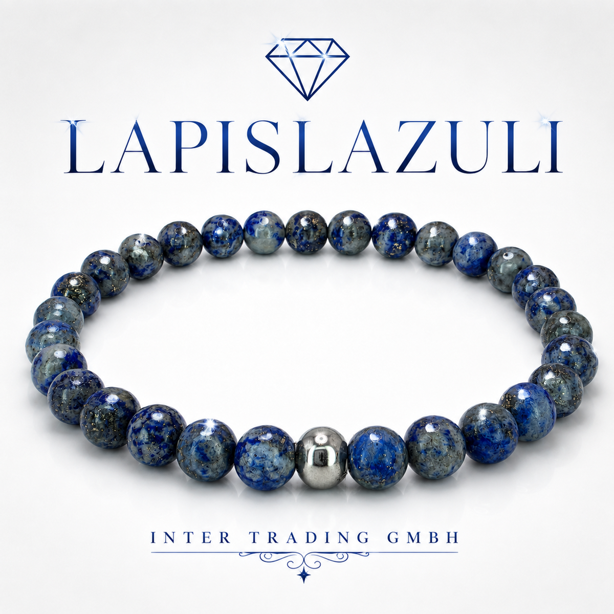 Lapislazuli Armband Natursteinperlen 6 mm - Interbed