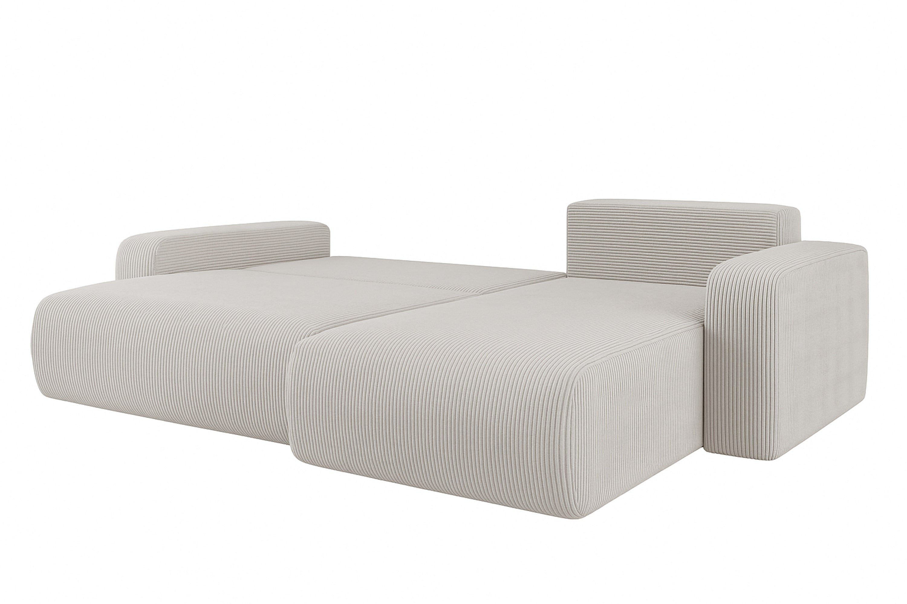 Ecksofa Austin 244x145 cm Cord Creme Poso 100 - Interbed