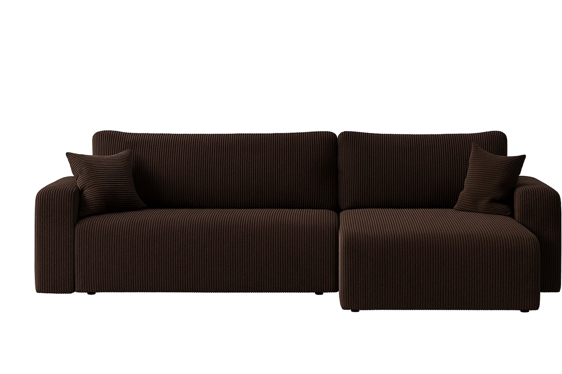Ecksofa Austin 244x145 cm Cord Braun Poso 06 - Interbed