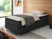 Box Unterbox 90x200 cm mit Topper Webstoff Anthrazit