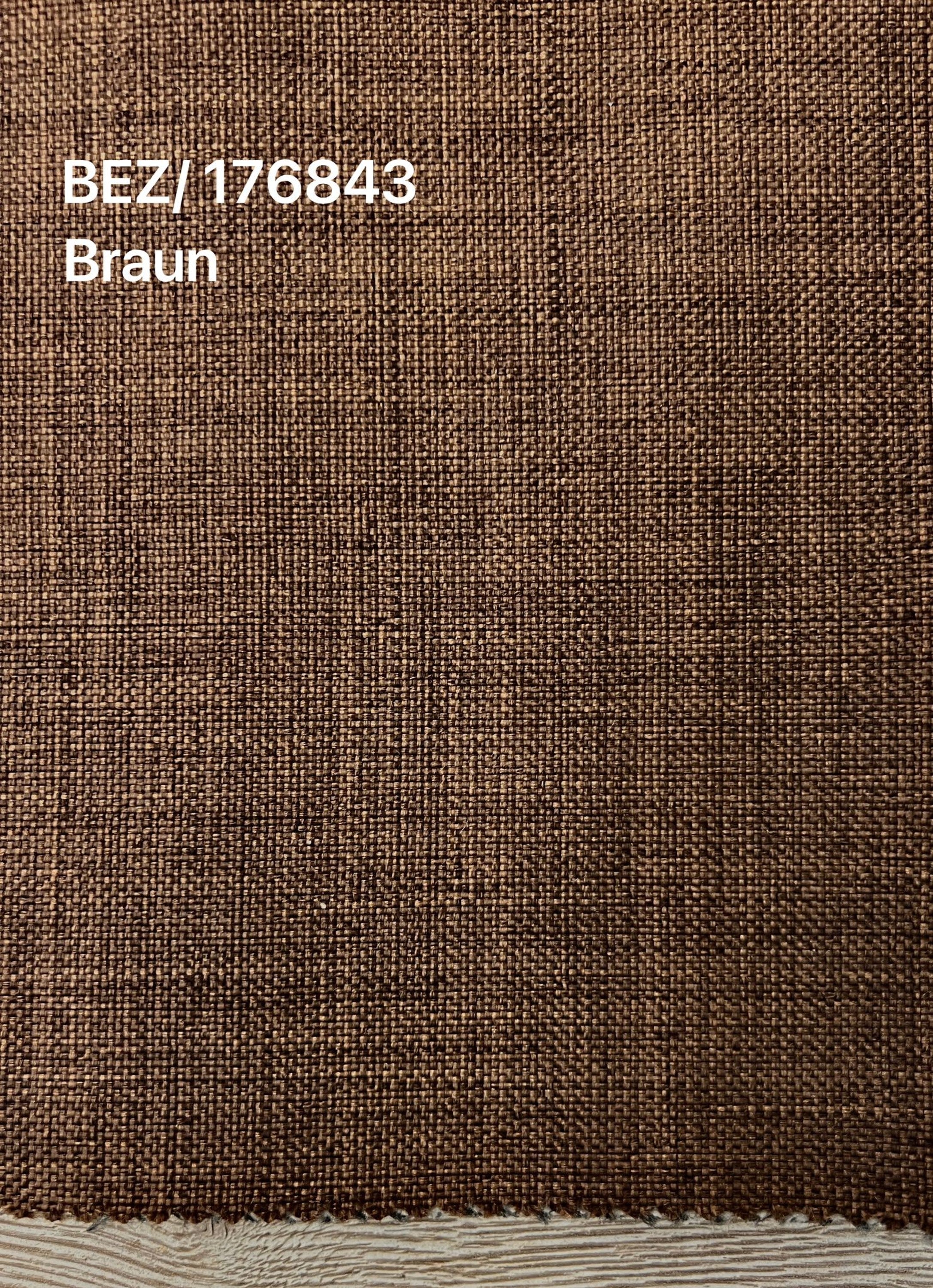 Boxspringbett F004 180x200 cm Webstoff Braun – Visco‑Topper & 7‑Zonen - Interbed