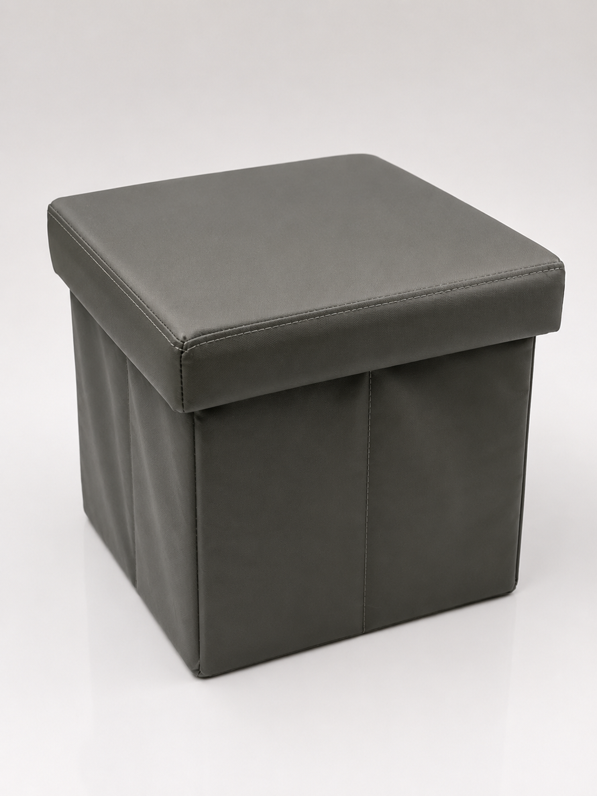 Hocker Box Faltbare Sitzbank mit abnehmbaren Deckel und Stauraum Anthrazit - Interbed