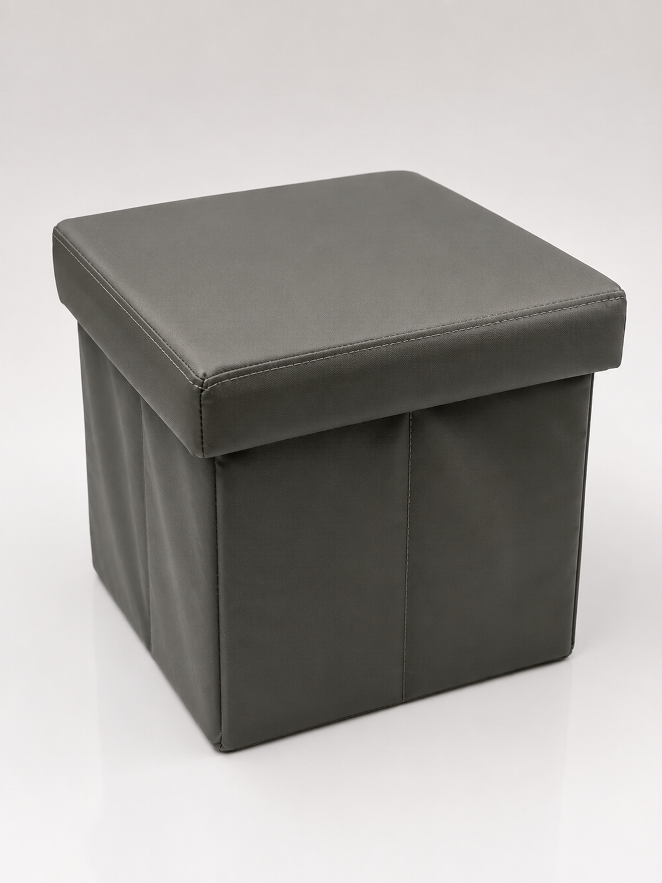 Hocker Box Faltbare Sitzbank mit abnehmbaren Deckel und Stauraum Anthrazit - Interbed