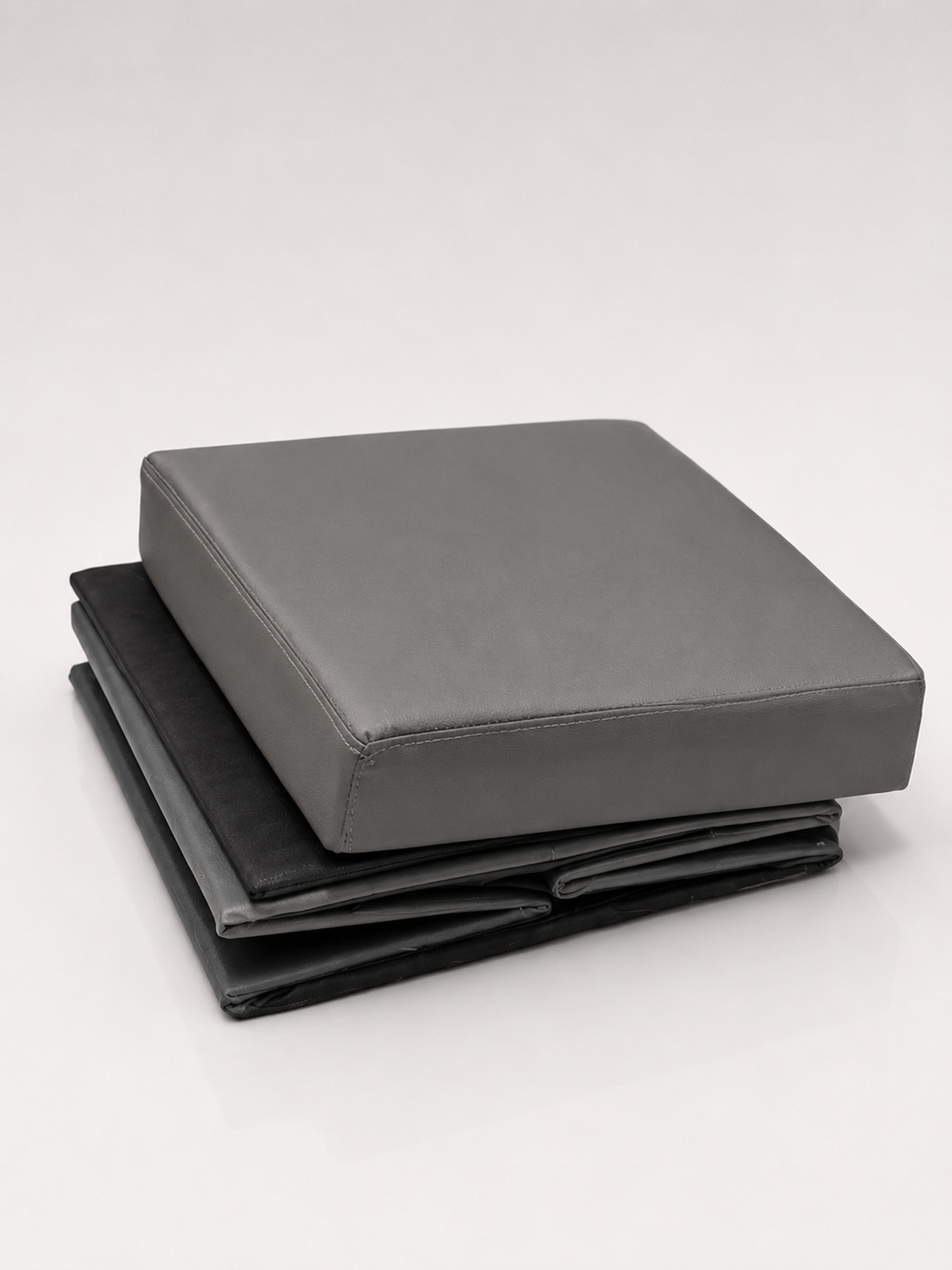 Hocker Box Faltbare Sitzbank mit abnehmbaren Deckel und Stauraum Anthrazit - Interbed
