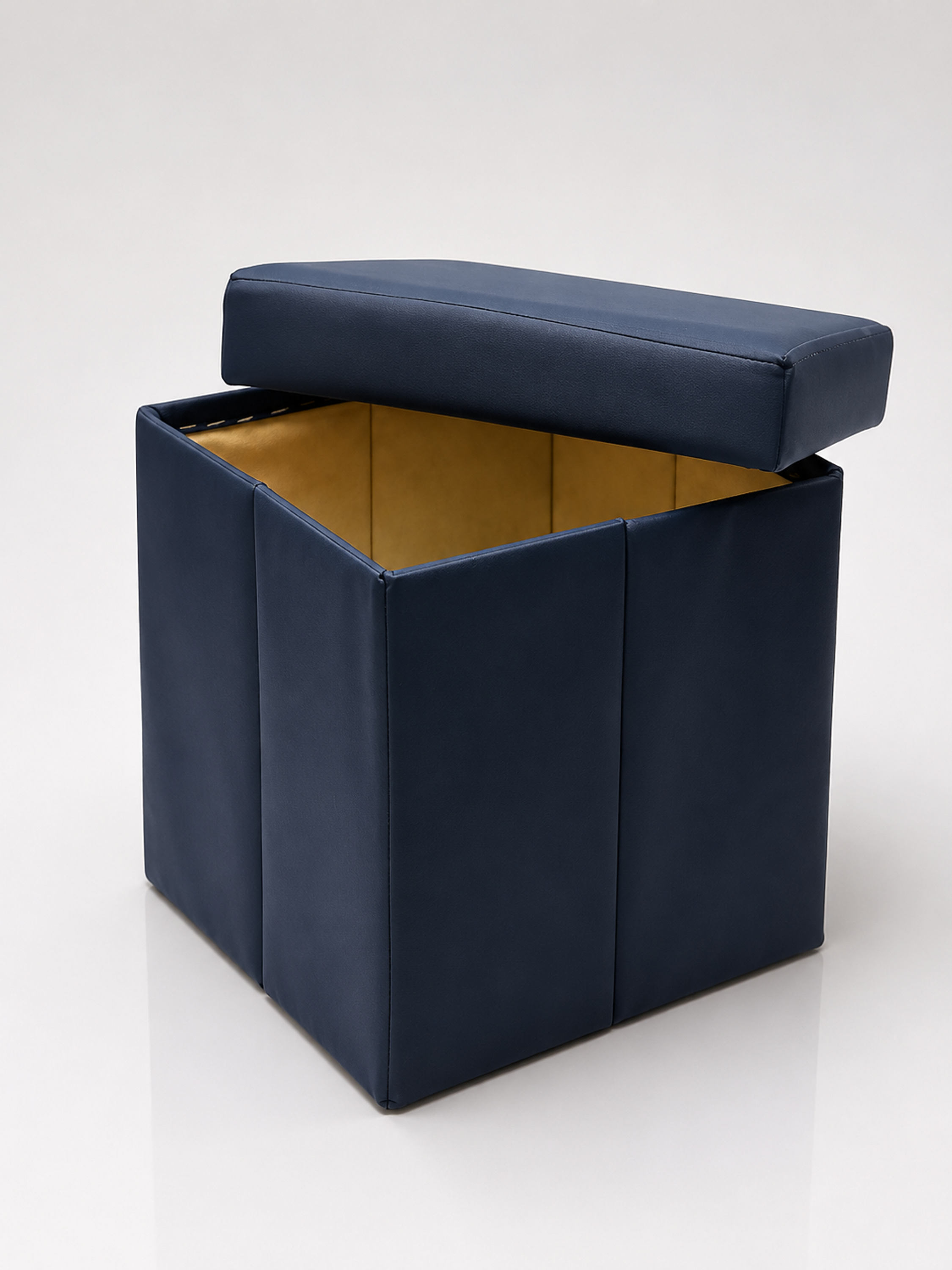 Hocker Box Faltbare Sitzbank mit abnehmbaren Deckel und Stauraum Blau - Interbed