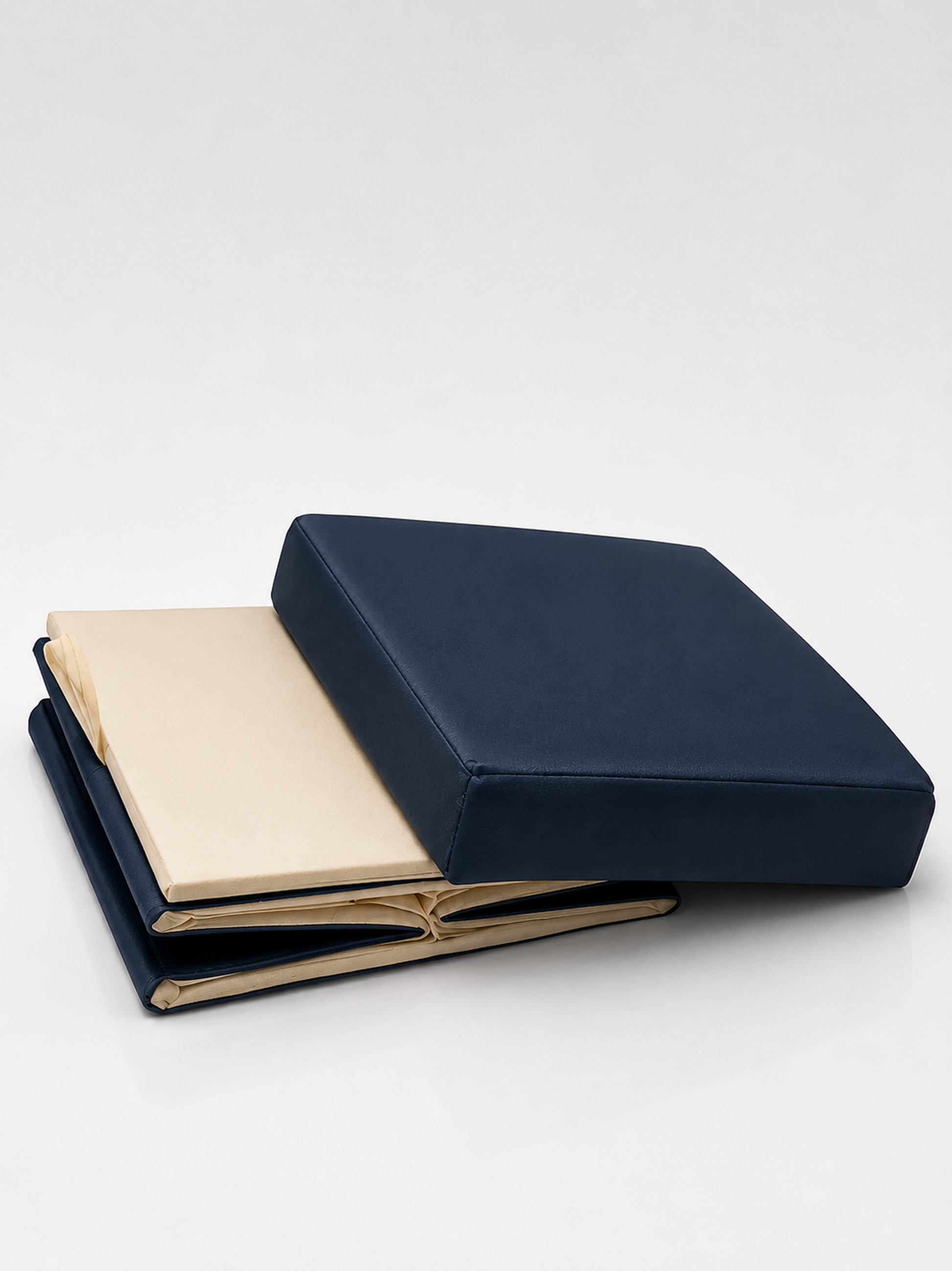 Hocker Box Faltbare Sitzbank mit abnehmbaren Deckel und Stauraum Blau - Interbed