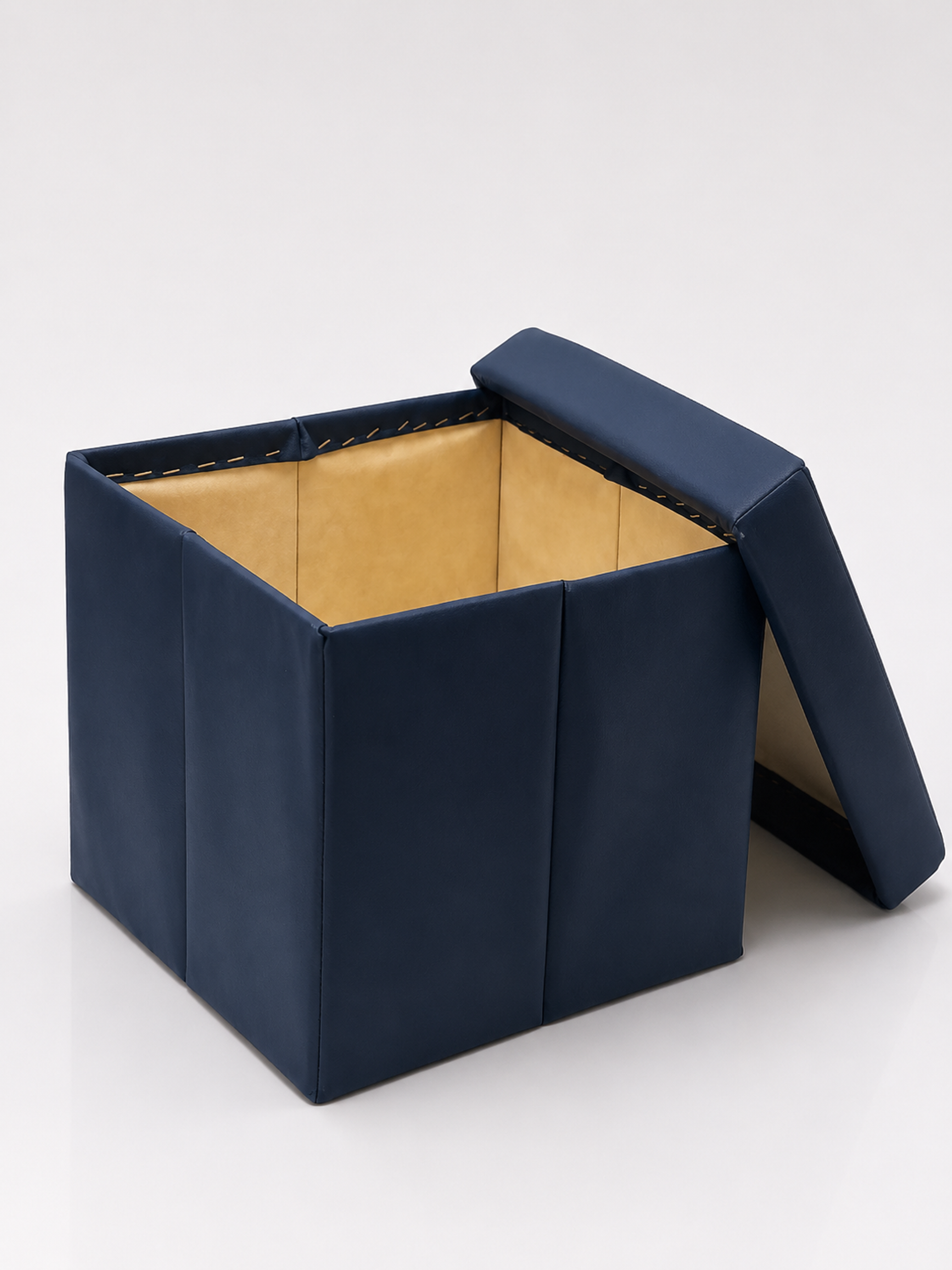 Hocker Box Faltbare Sitzbank mit abnehmbaren Deckel und Stauraum Blau - Interbed