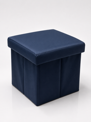 Hocker Box Faltbare Sitzbank mit abnehmbaren Deckel und Stauraum Blau - Interbed