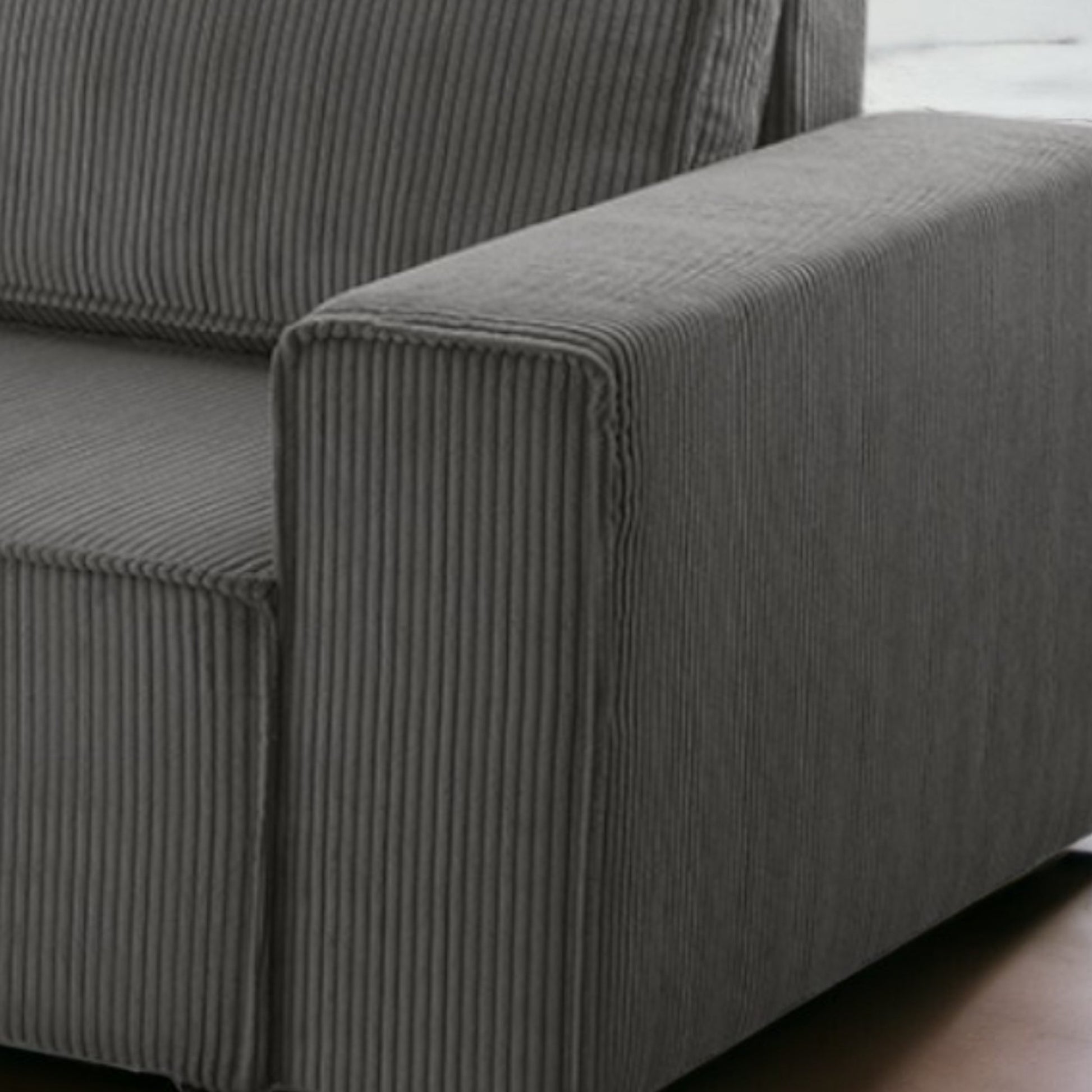Ecksofa Gibraltar Cord XL Grau - Interbed