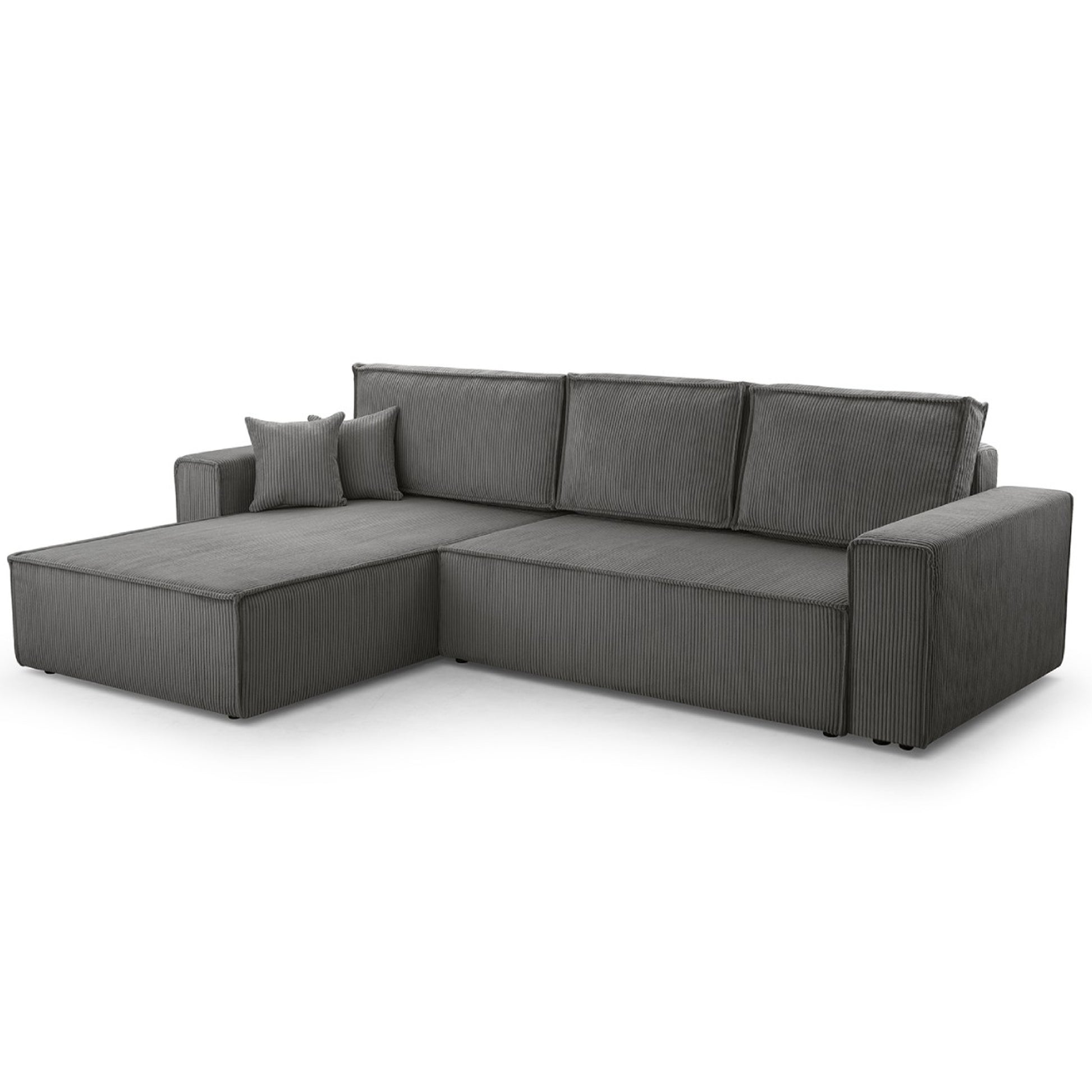Ecksofa Gibraltar Cord XL Grau - Interbed