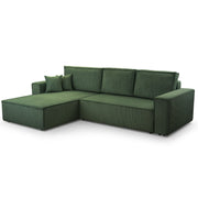 Ecksofa Gibraltar Cord XL Dark Green - Interbed