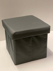 Hocker Box Faltbare Sitzbank mit abnehmbaren Deckel und Stauraum Anthrazit