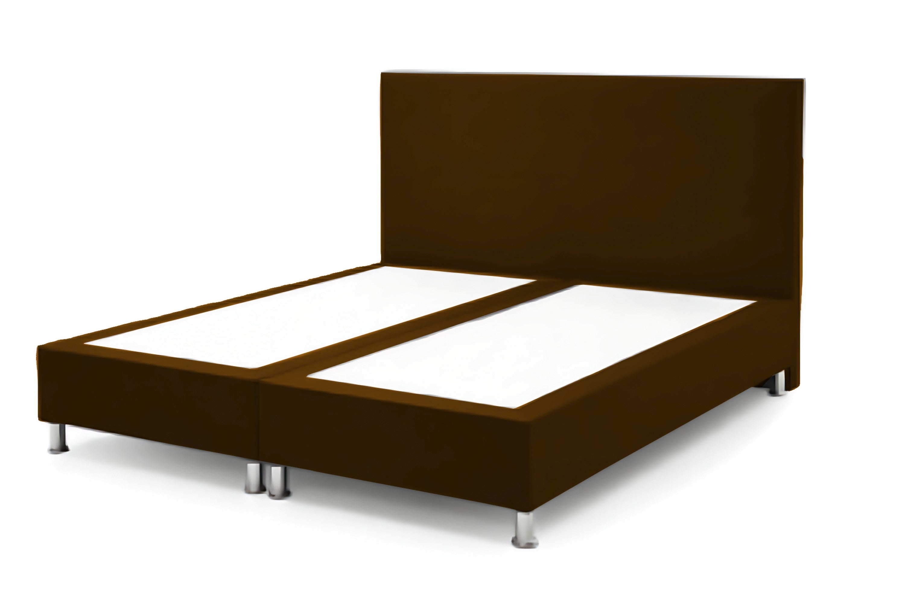 Boxspringbett Berlin 180x200 Braun – Webstoff, ohne Matratzen - Interbed