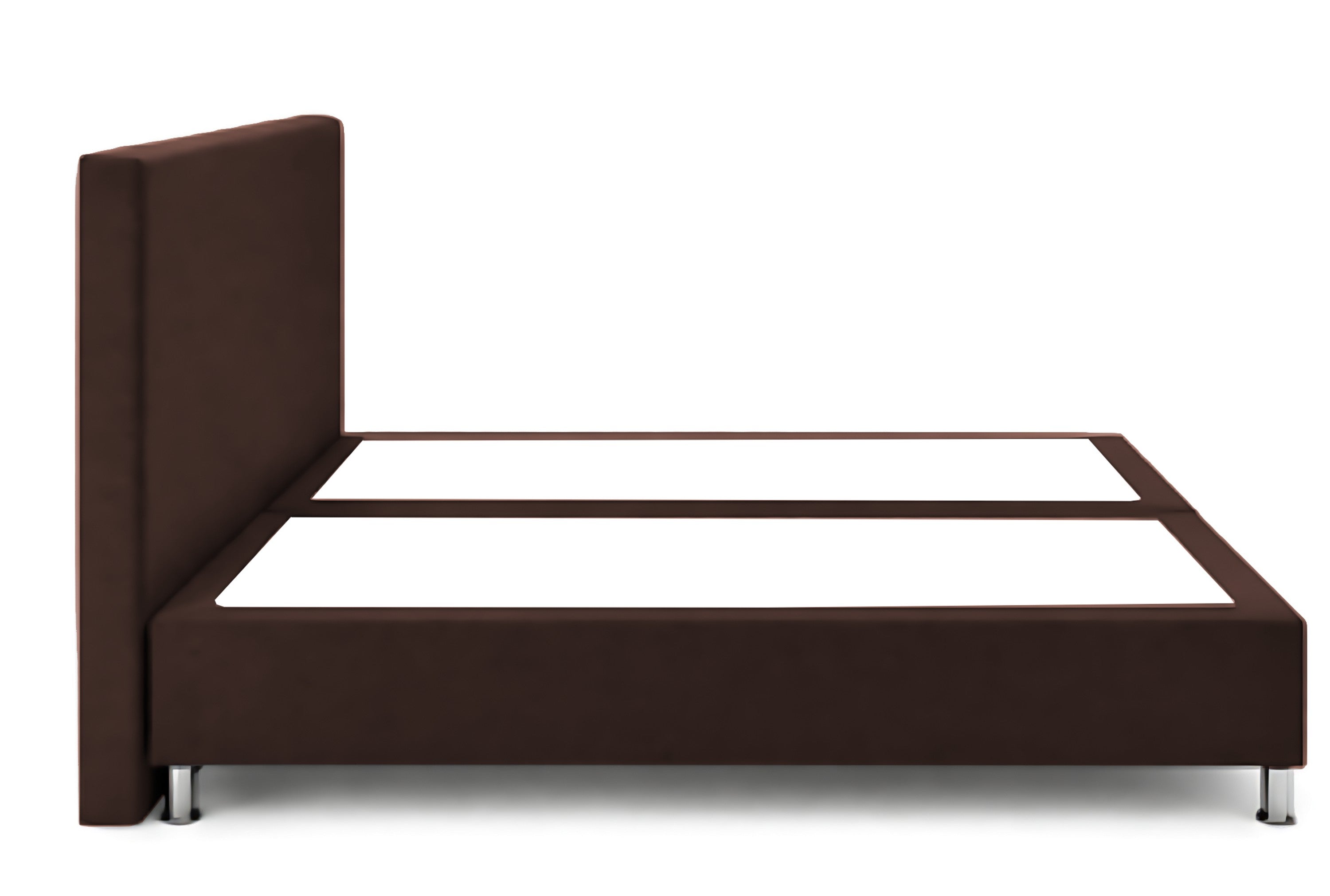 Boxspringbett Berlin 180x200 Braun – Webstoff, ohne Matratzen - Interbed
