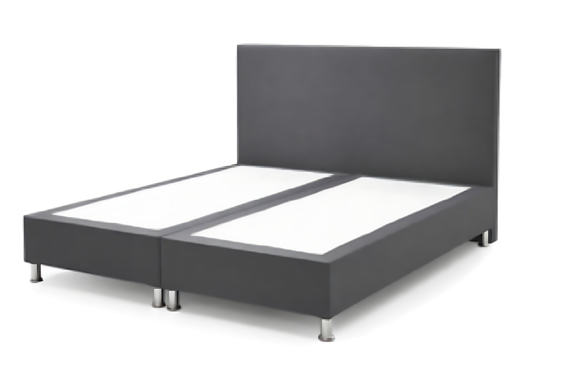 Boxspringbett Berlin 180x200 Anthrazit – Webstoff ohne Matratzen - Interbed