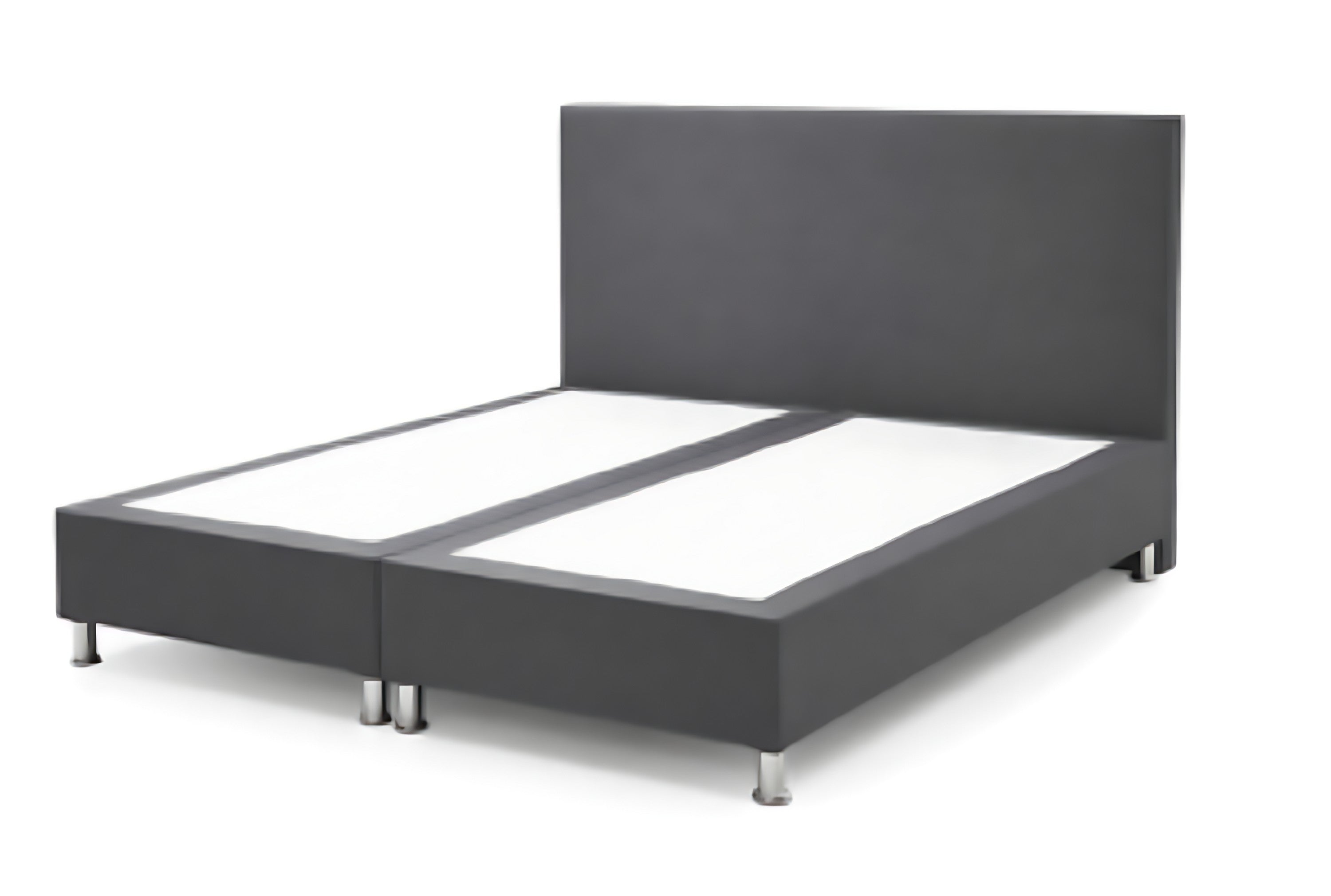 Boxspringbett Berlin 180x200 Anthrazit – Webstoff ohne Matratzen - Interbed