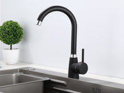 Küchenarmatur 360° Wasserhahn Schwarz - Interbed