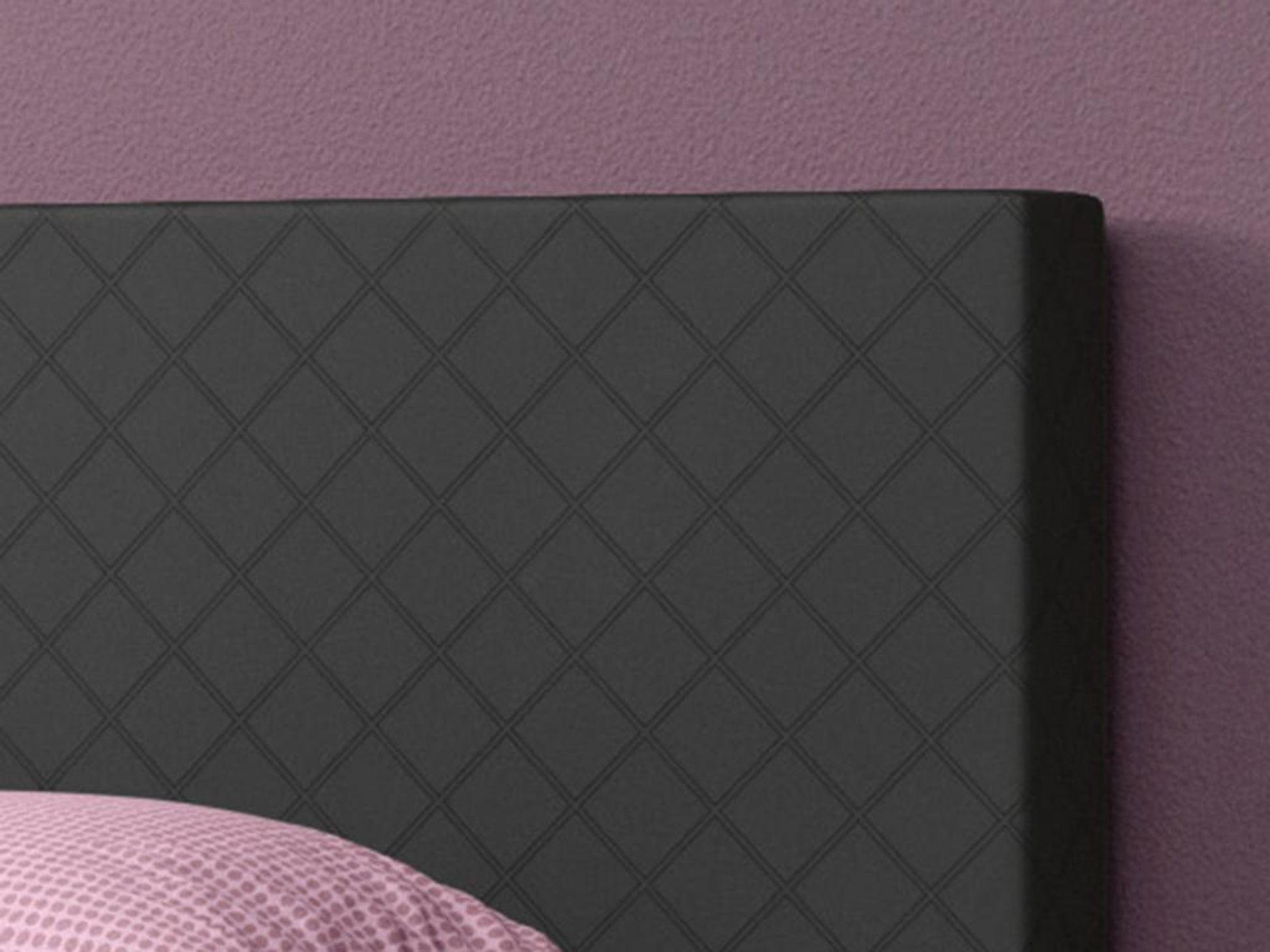 Boxspringbett Madrid 180x200 cm Kunstleder Schwarz - Interbed