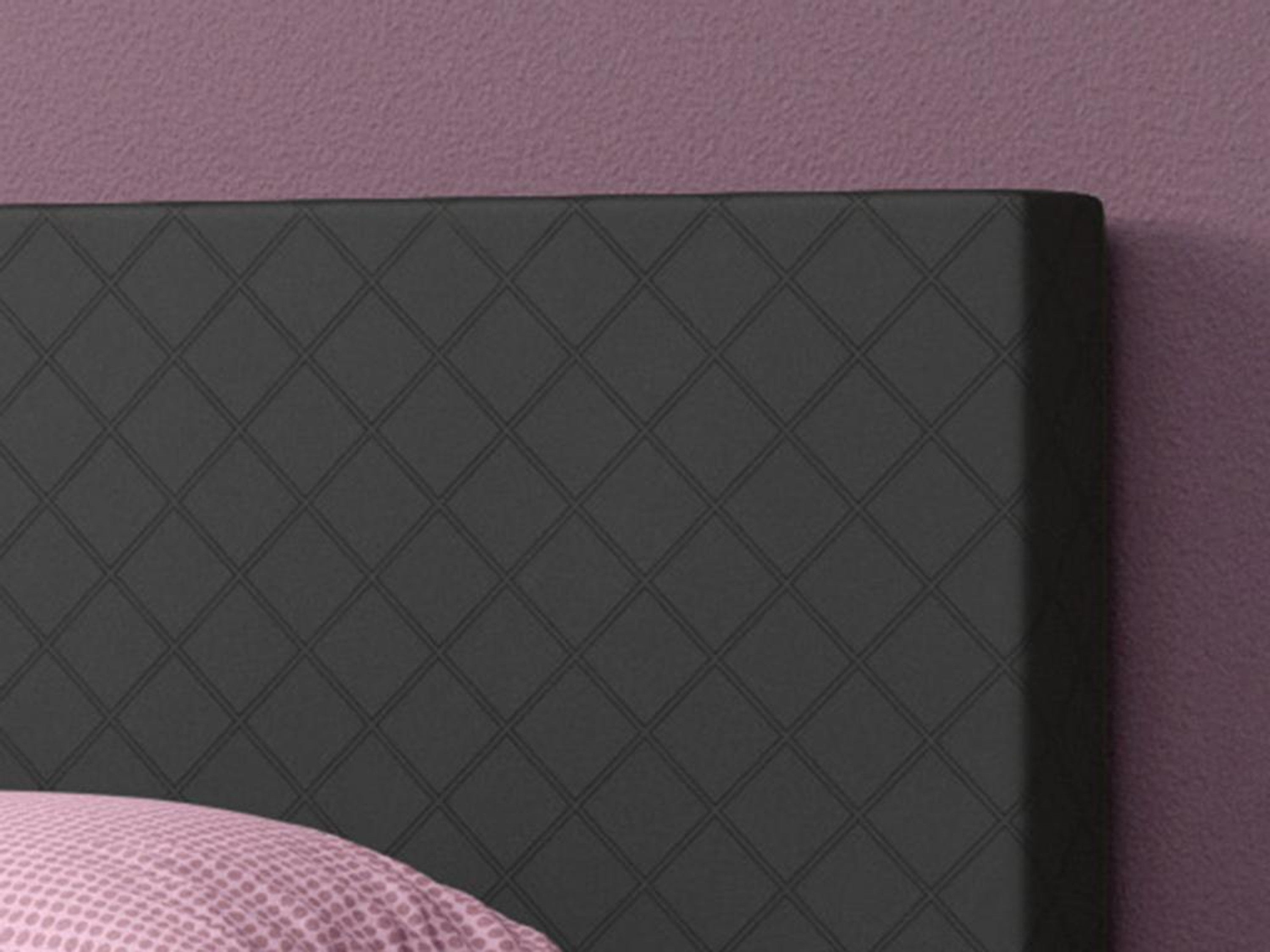 Boxspringbett M1 180x200 cm Kunstleder Schwarz