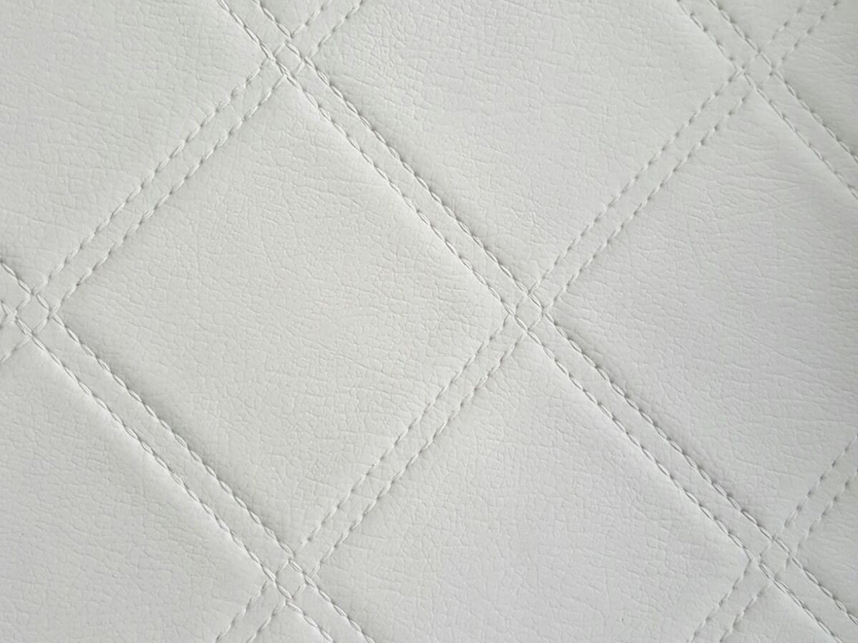 Boxspringbett M1 180x200 cm Kunstleder Weiß