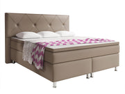 Boxspringbett Oxford 180x200 cm Kunstleder Muddy - Interbed