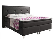 Boxspringbett Oxford 180x200 cm Kunstleder Schwarz - Interbed