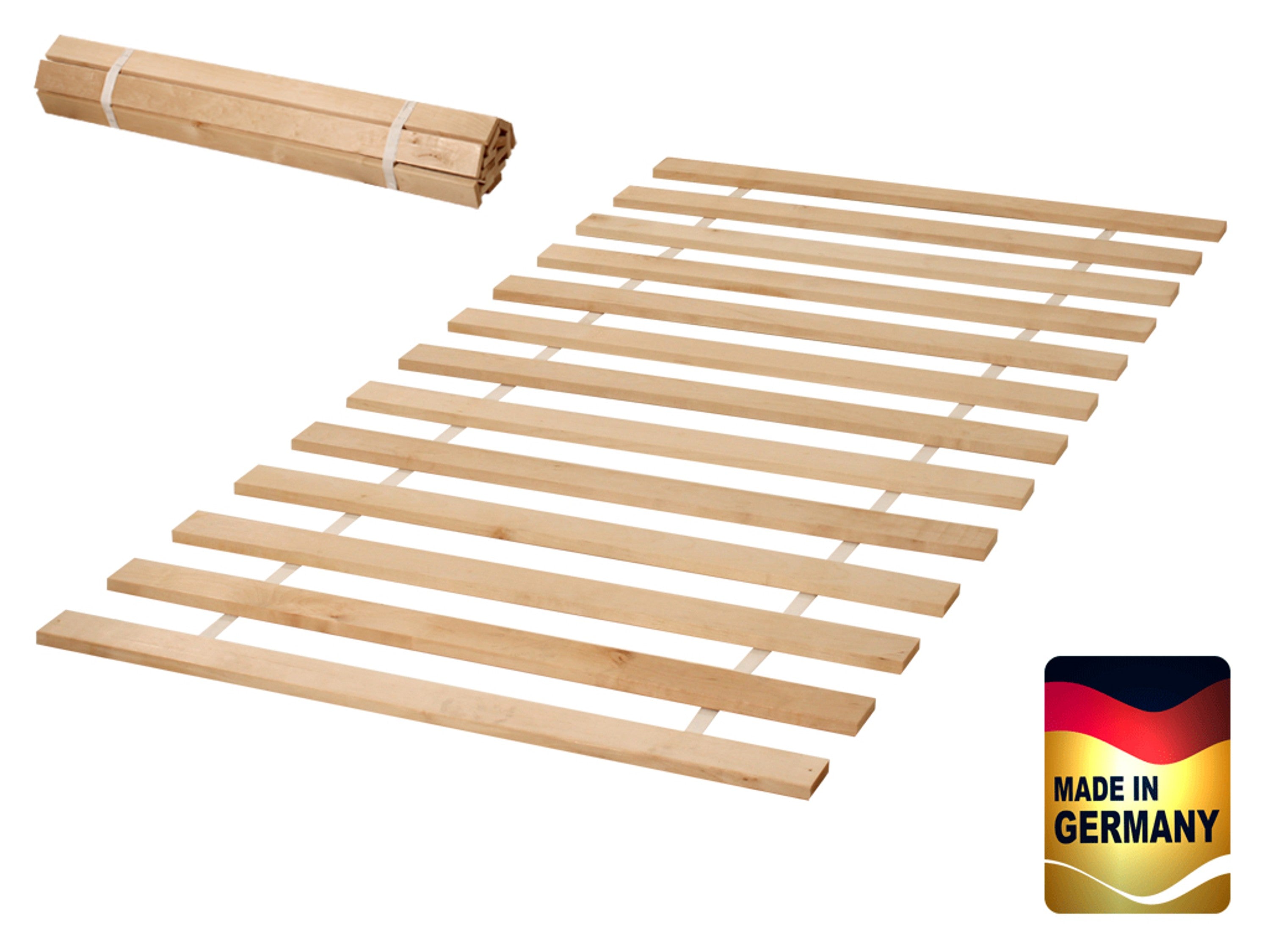 Rollrost Lattenrost Kiefer massiv 90 x 200 cm – 13 Latten, rollbar