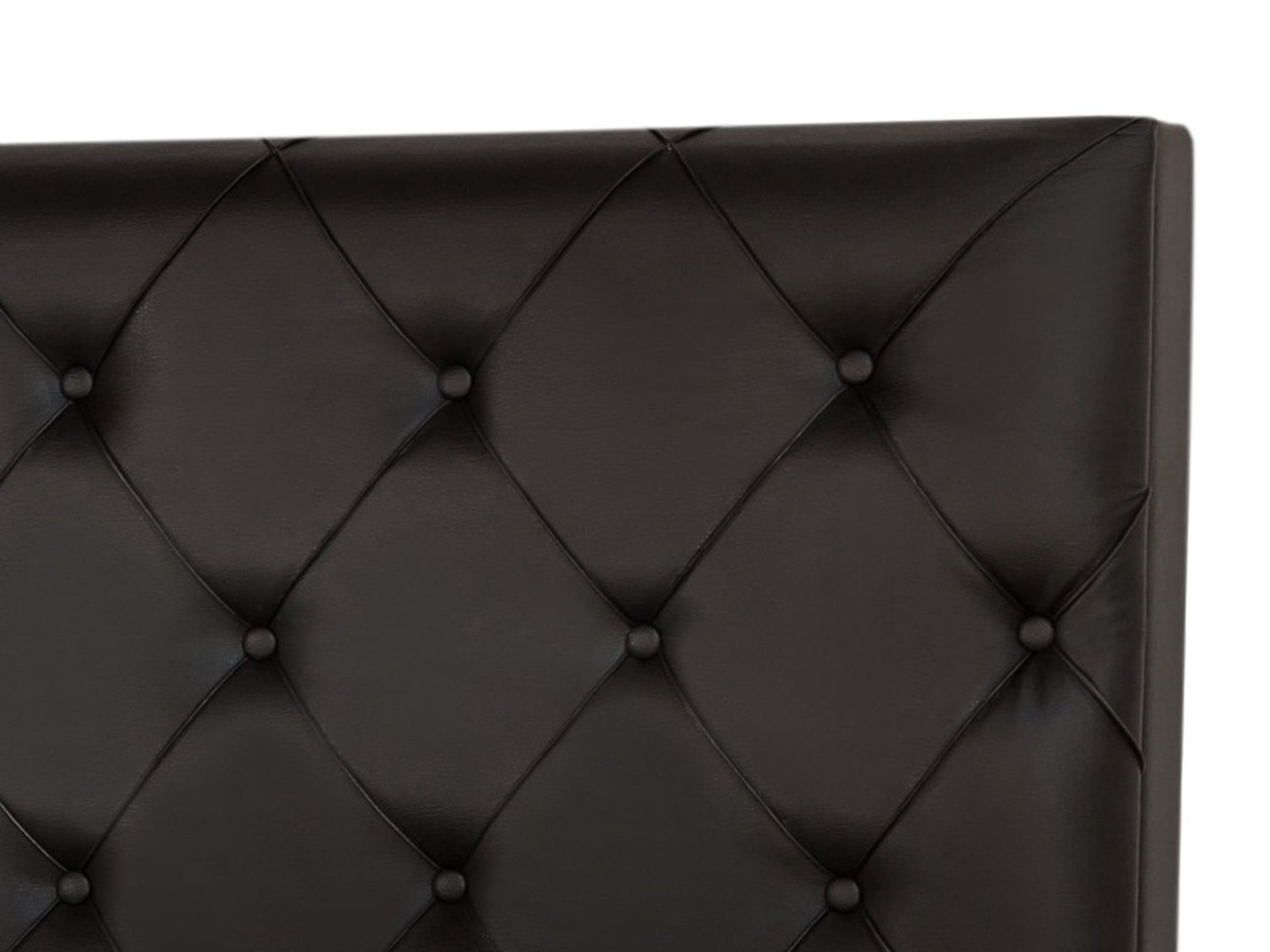 Boxspringbett Turin 180x200 Kunstleder Schwarz – 2×7-Zonen TFK & 6 cm Topper - Interbed