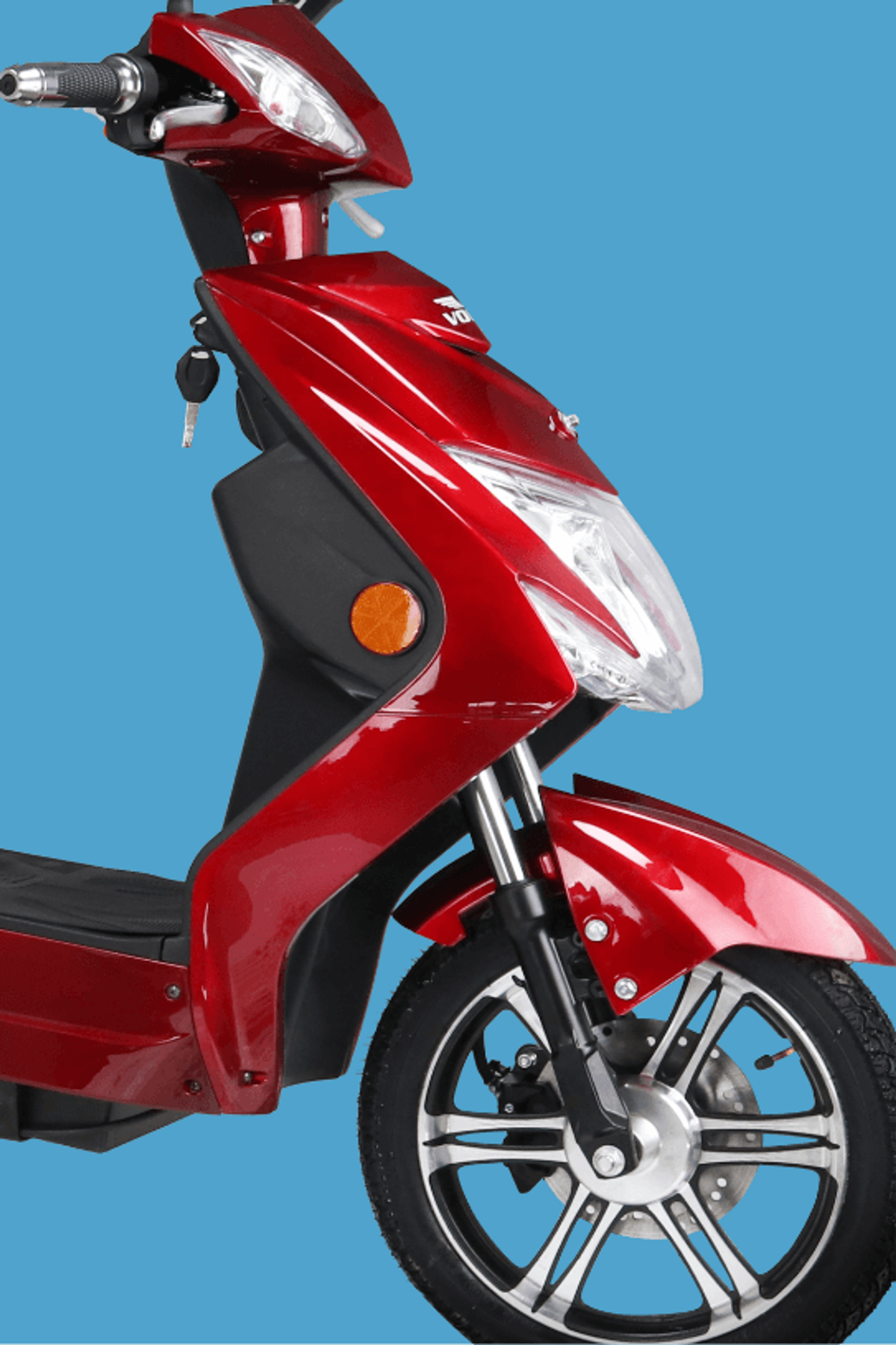 E-Motorroller Elektro-Roller E-Roller Rot