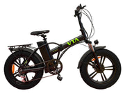 E-Bike Mountainbike 20'' Elektrofahrrad Faltbares E-Fahrrad Schwarz