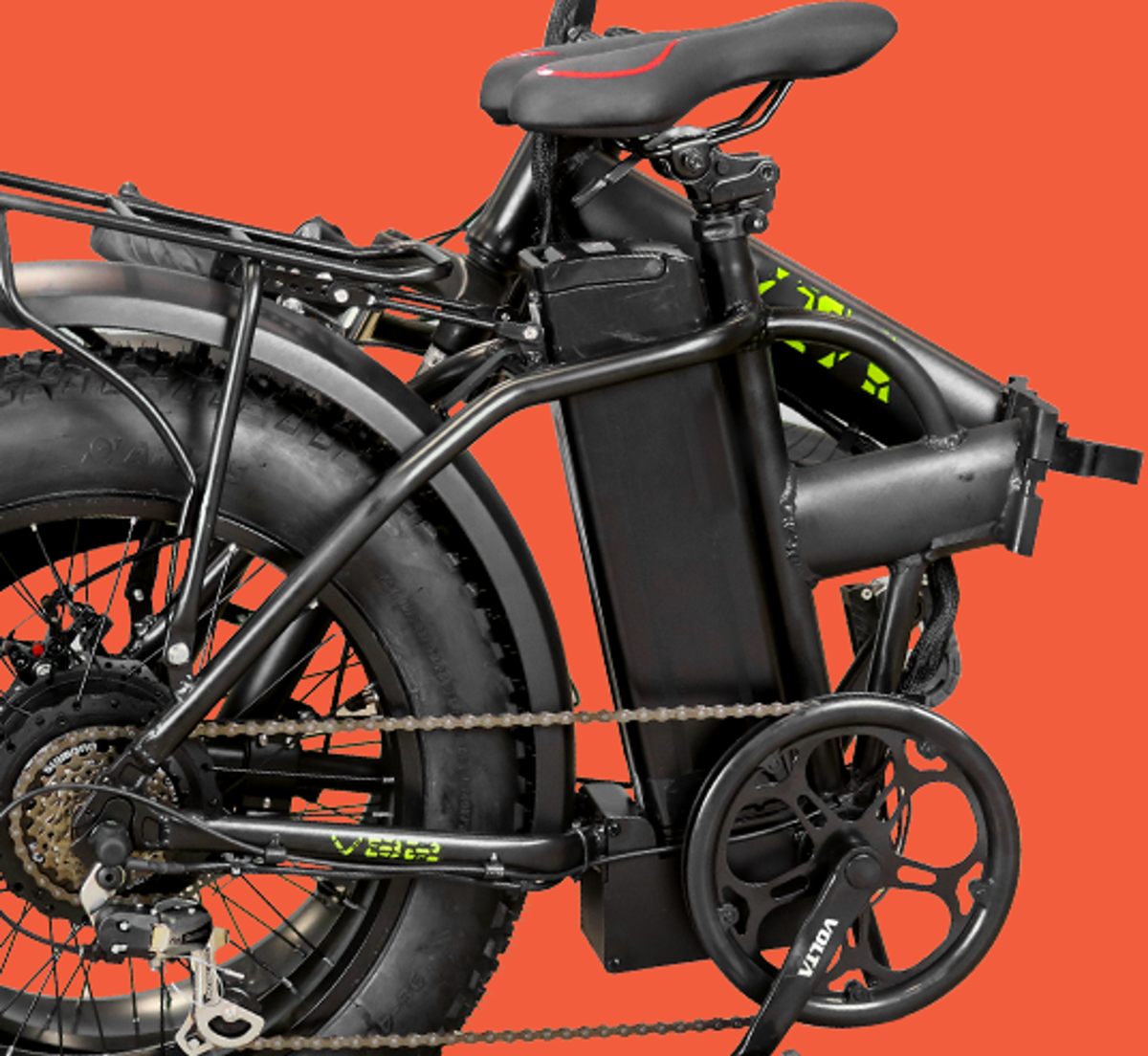 E-Bike Mountainbike 20'' Elektrofahrrad Faltbares E-Fahrrad Schwarz