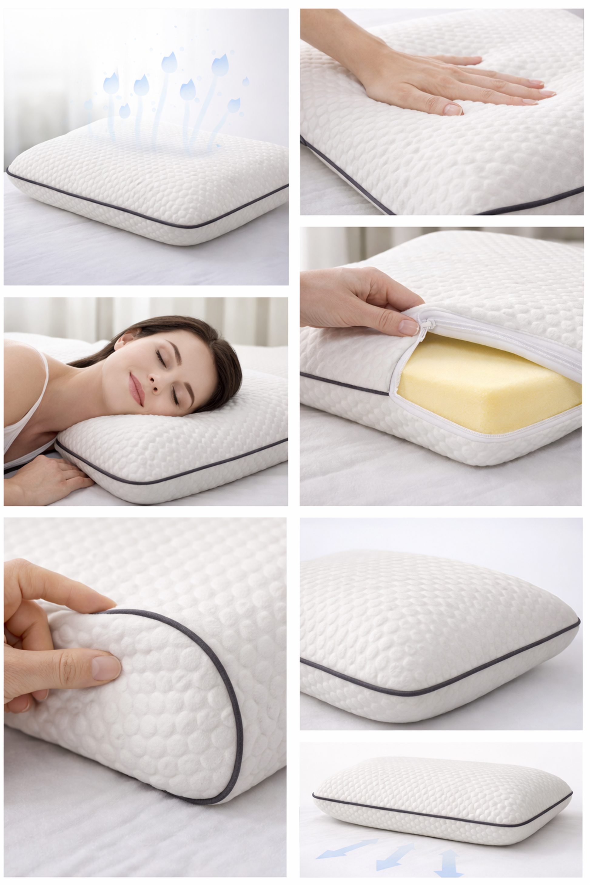 Viscokissen Orthopädisches Nackenstützkissen Kopfkissen Nackenkissen - Interbed
