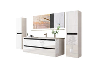 Badmöbel Set Kairo 4-teilig 90 cm Weiß - Interbed