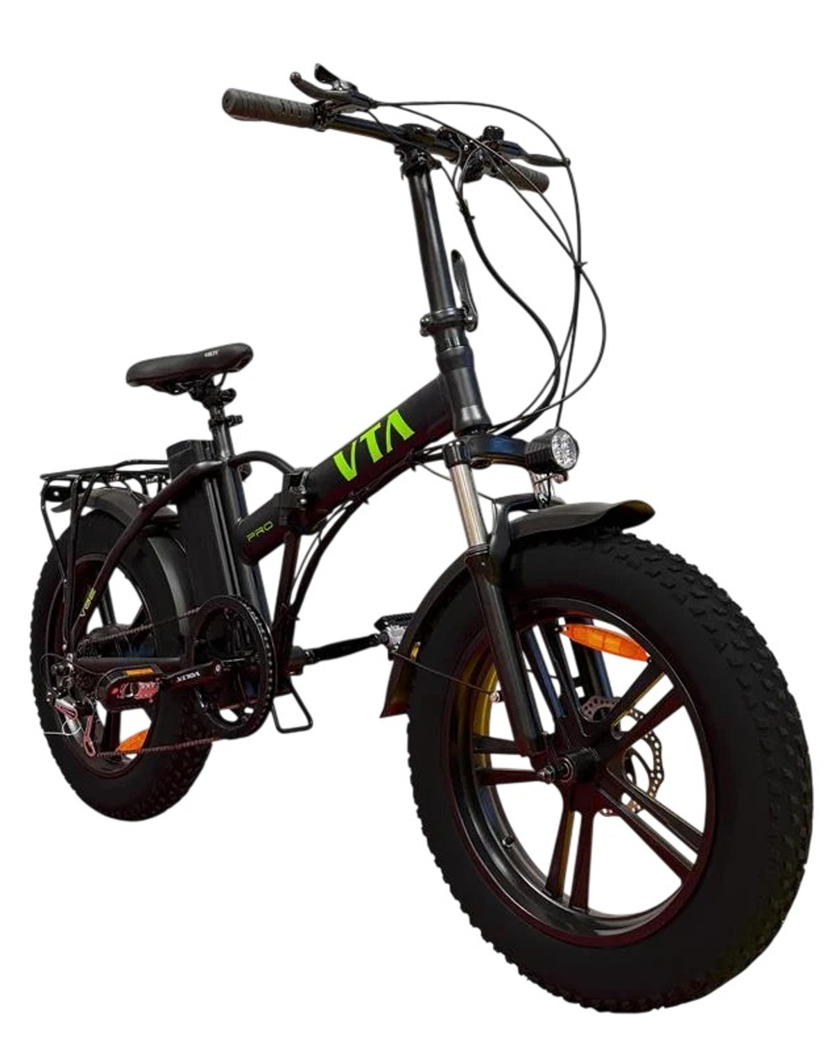 E-Bike Mountainbike 20'' Elektrofahrrad Faltbares E-Fahrrad Schwarz
